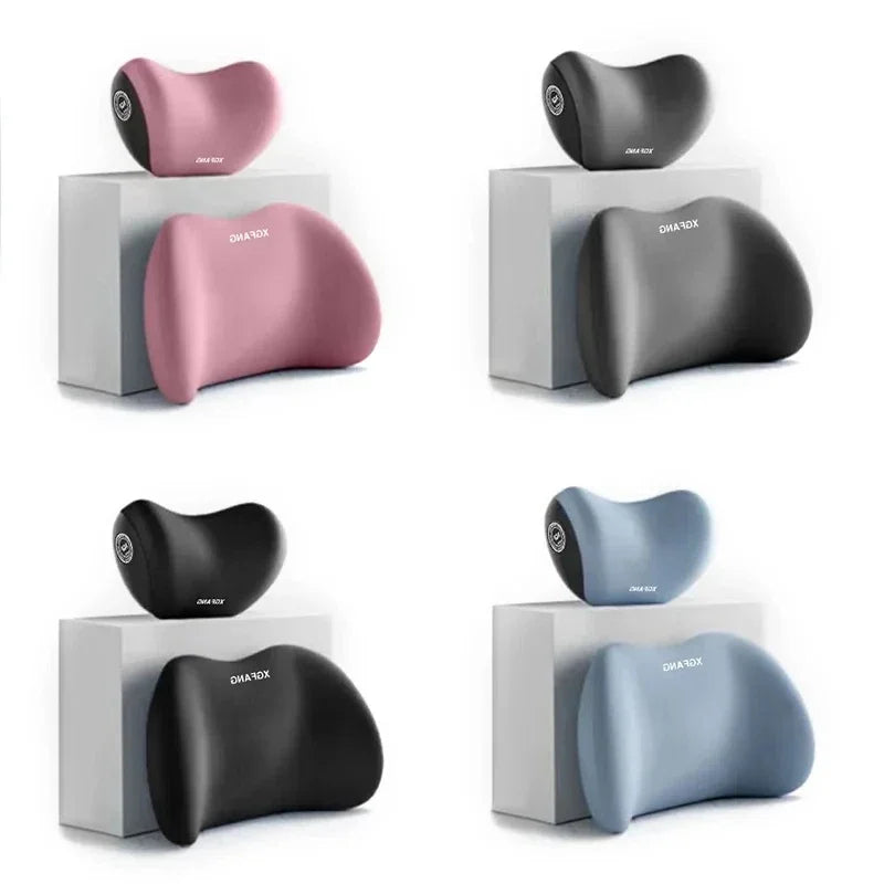 Car Headrest/Lumbar Support Car Neck Pillow Waist Cushion Driver Seat Backrest Car Cushion Driving Lumbar Support Waist Support
